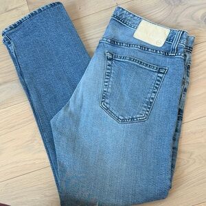Ag Adriano Goldschmied Light Blue Slim Straight Jeans